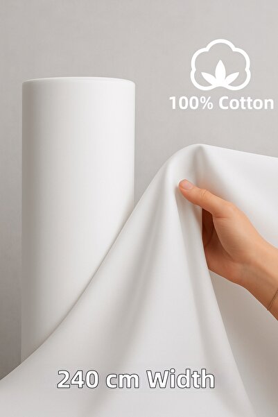 ÇIQRIK HOME غطاء لحاف قطني بطانة قماش قطني العرض: 240 سم غطاء لحاف، ملاءة سري...