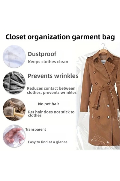 JokeyAmbalaj Wardrobe Interior Hanging Rack with Slots 60X160Cm Dry Cleaning ...