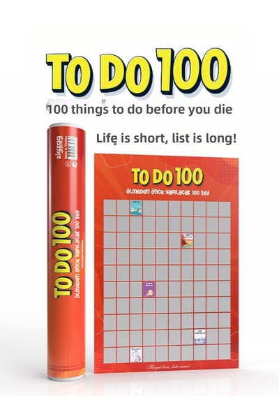 Chocuk لأداء 100 مهام |   100 شيء يجب القيام به قبل أن تموت |   ملصق كازان مخ...