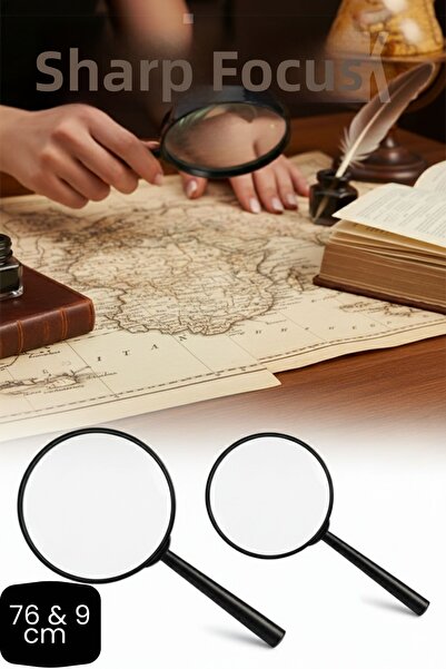 Transformacion Lupa portabilă cu lentilă optică de 6 și 9 cm |   Lunetă profesională pentru lectură, hobby, colecție 719687