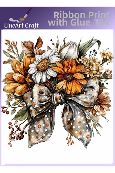 LİNEART طباعة روبون بالكي رقم: RB134-30x30 سم