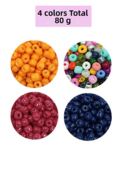 Royaleks 4 mm - 4 culori Mărgele de nisip din sticlă turnată de dimensiuni ma...