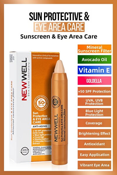 New Well Cremă corectoare contur ochi cu protecție solară SPF 50+