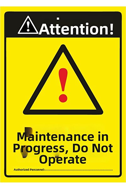 ZiPrinter انتبه! لافتة تحذيرية من نوع Care Var Run isg مصنوعة من مادة PVC مقا...