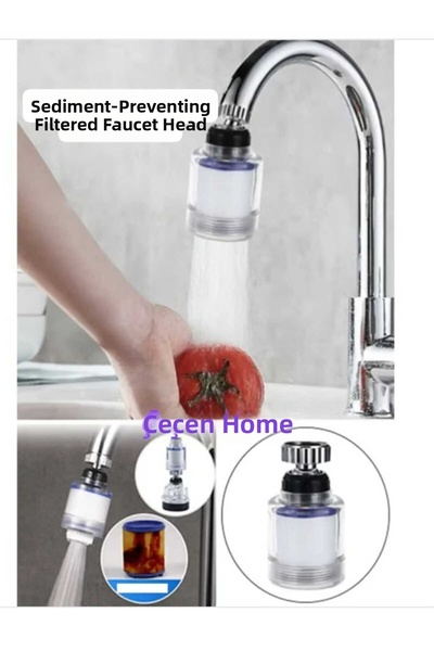 ÇEÇEN HOME Anti-Chlorine Faucet Head Pressurized Anti-Limescale Faucet Head Economical Purified Faucet Head