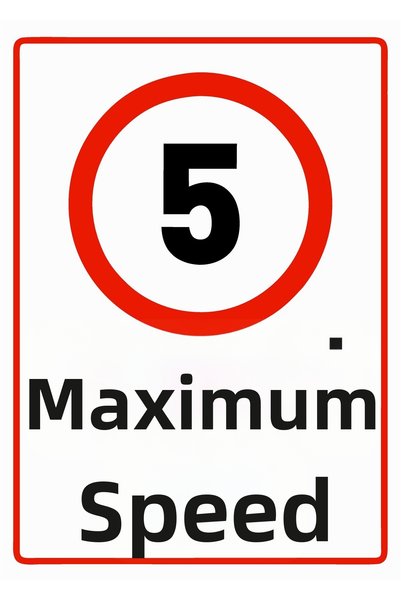 ZiPrinter 5 Azami Speed Isg Warning Sign Pvc A5 15X21 cm