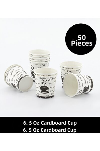 Sepet Doldur 6.5 oz Paper Cups - 50 Pieces