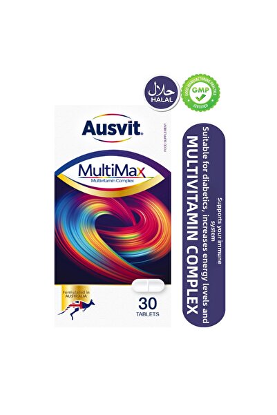 Ausvit مولتيماكس للبالغين - مكمل غذائي للكمبيوتر اللوحي يحتوي على الفيتامينات...