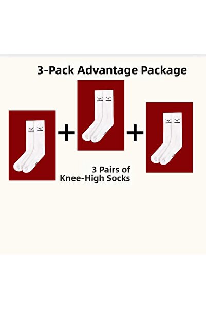 VEGTER 3-Piece Long Socks Unisex Volleyball & Basketball & Football & Tennis Training