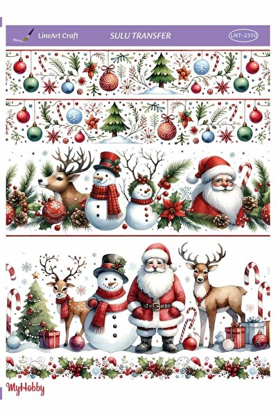 LİNEART New Year's Water Transfer No: Lnt2350-25X35Cm