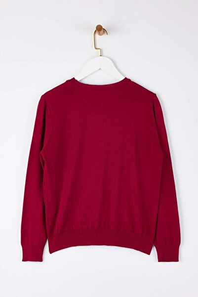 Trendyol Pull Basique Col V Grande Taille Femme - Jumper Tricot Ajusté