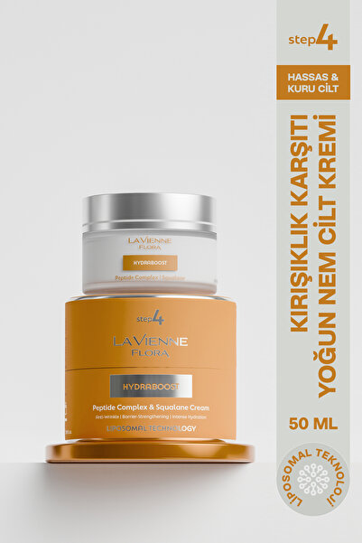 La Vienne Flora HydraBoost, Yaşlanma/Kırışıklık Karşıtı Krem, Peptit ve Seram...