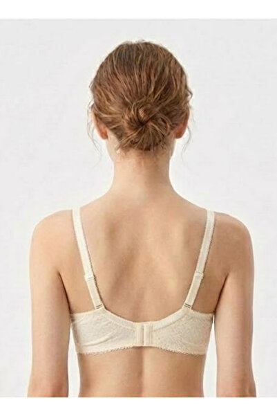 Comfort Women's Padded Lace Bra & Panty Set – Cream