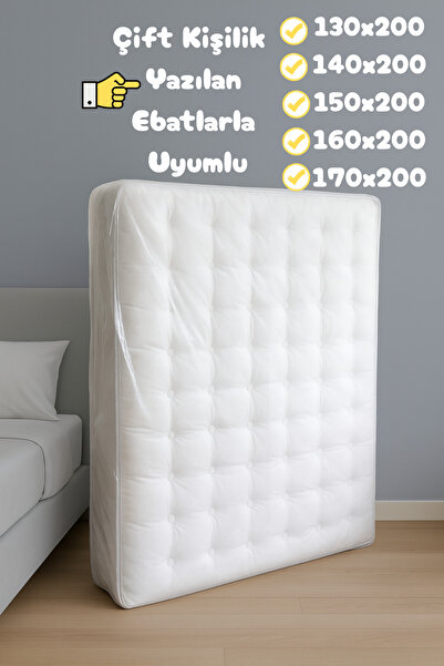 Dekals Ultra Kalın Çift Kişilik Yatak Koruma Naylonu Taşıma Taşınma Saklama P...