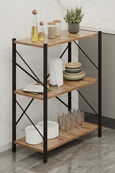 bodygym Metal Kitaplık 3 Raflı Çok Amaçlı Dosya Kitap Rafı Ofis Salon Raf 76 ...