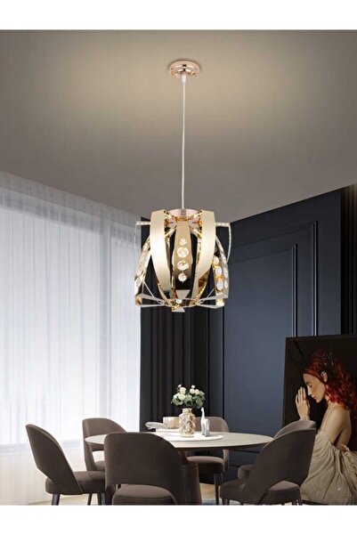 best power ثريا LED حديثة 6208 - مصباح معلق 60 واط مع 3 أوضاع إضاءة وطول قابل...