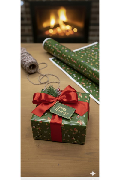 PATİKA PARTİEVİ عيد الميلاد الجديد - ورق قطيفة مقاس 70 × 100 (5 قطع)