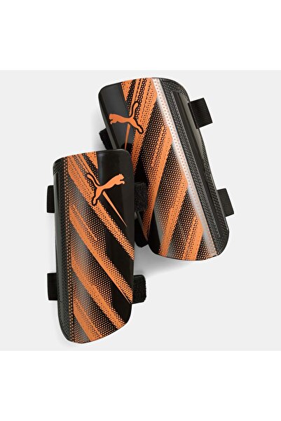 Puma Attacanto Προστατευτικό Κνήμης με Ιμάντα 030996 03 - Μαύρο-Πορτοκαλί - L