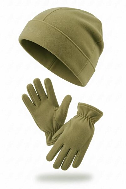 SINGLE SWORD Полярна шапка та рукавички - бежеві