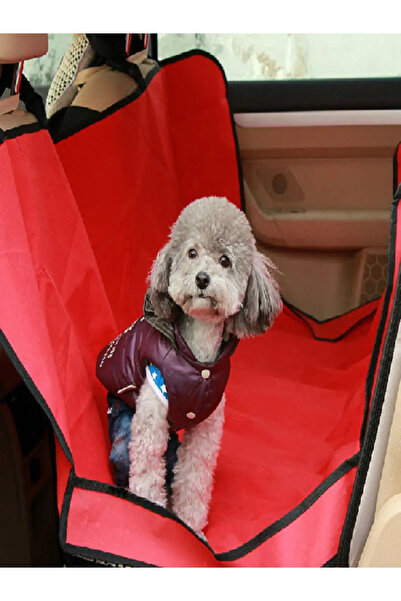 SSMEDIA Husă de transport animale pentru protecția mașinii, roșie