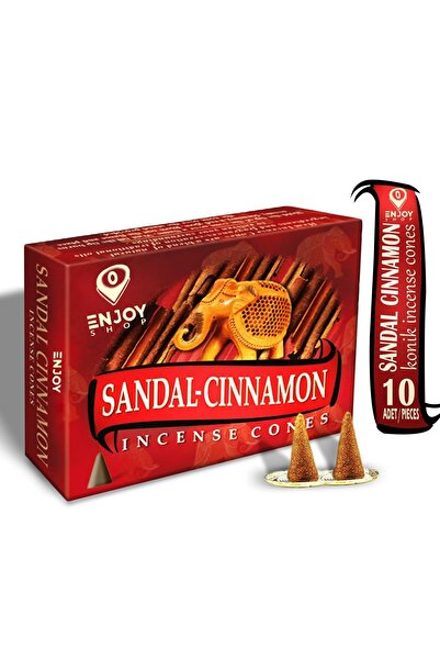 ENJOY SHOP Sandal-tarcın Konik Tütsü Sandal Tarcın Cınnemon Tütsü 10 Adet Not...