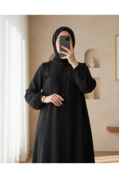 Modamorfo Суддівська туніка з коміром на ґудзиках - чорна