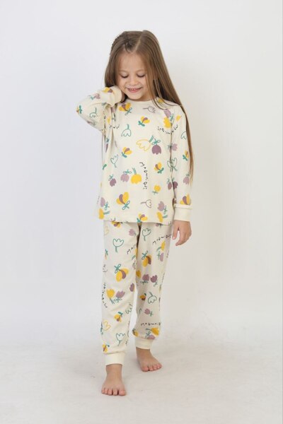 zahider Σετ πιτζάμες για κορίτσια από 100% βαμβάκι με σχέδια