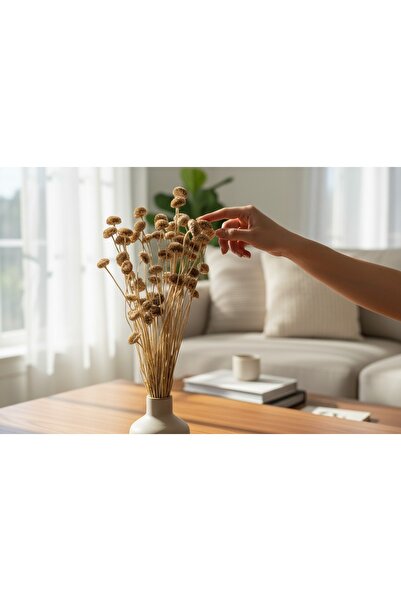 kutmen الذهب المذهب (الذهب) زهرة الأقحوان الجافة 30 فرعًا