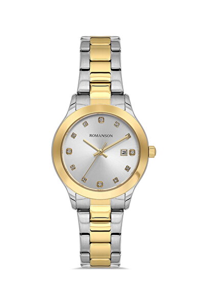 Romanson Rm4205Uu1Cas1G Women's Watch with Stones