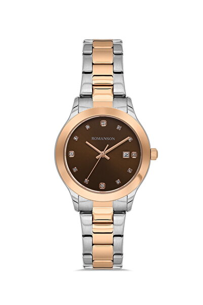Romanson Rm4205Uu1Jab6R Women's Watch with Stones
