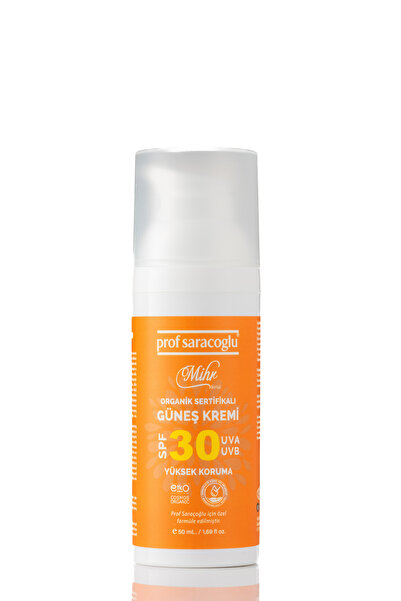 prof saracoğlu Mihr Serisi Güneş Kremi Spf30 Organik Sertifikalı 50 ml