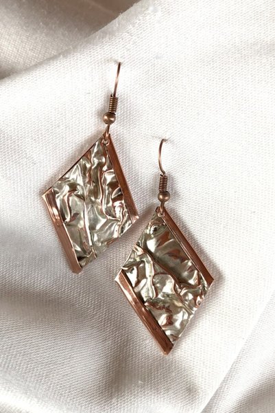Miray hediyelik Copper Handcrafted Earrings