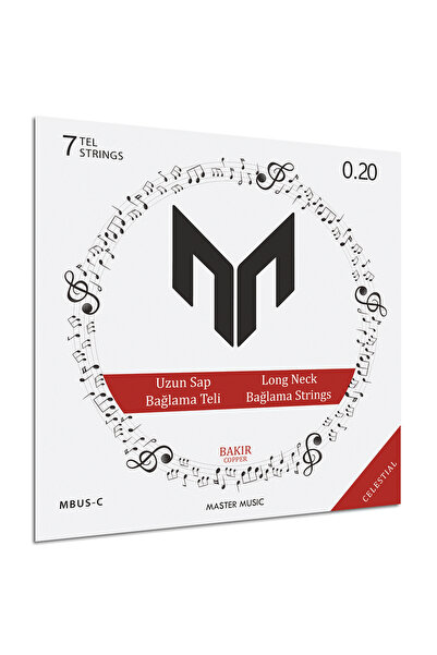 Master Music Celestial 0.20 Bakır Bam Uzun Sap Bağlama Teli