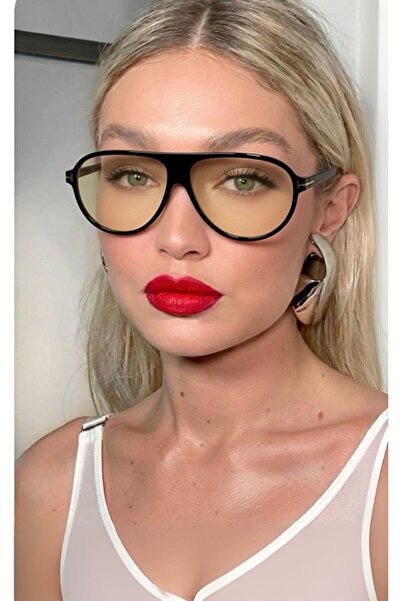 funeyes Marcus Black Light Yellow Pilot Sunglasses Unisex Popular Glasses Drop Model Uv400 Protected Lightweight