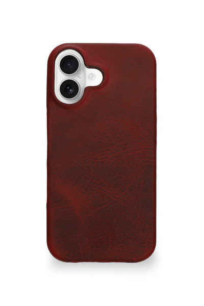 Velvoria غطاء حماية آيفون 16 من أفراء هايد بلون القرمزي