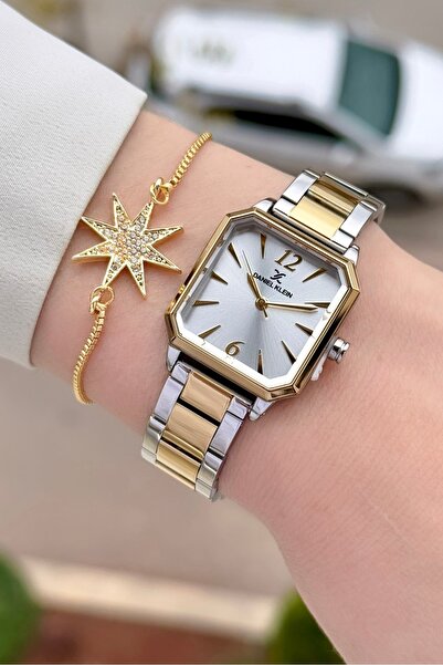 Daniel Klein Altın Metalik Renk 2 Yıl Garantili 26 mm Kadın Kol Saati ve Bile...