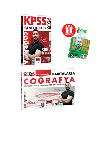 Yargı Yayınları 2026 KPSS Genel Kültür Engin Eraydın Coğrafya Soru- Harita Se...