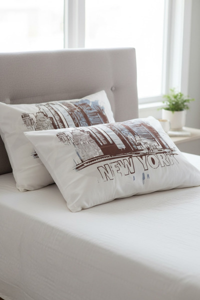 ŞENER HOME 100% pamuk Satenski paket od 2 komada Hobby Jastučnica 50x70 cm