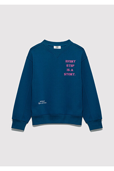 Mavi Bedrucktes marineblaues Sweatshirt 7S10156-89110