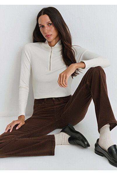 Mavi Мария Браун кадифени панталони 101225-91316