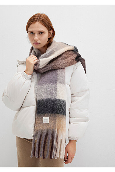 Mavi Tasseled Checkered Scarf 1913596-24674