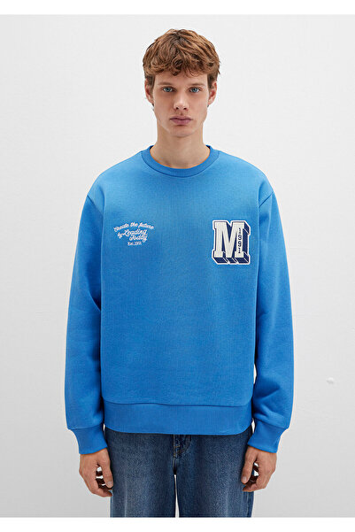 Mavi Φούτερ με λεπτομέρεια κεντήματος με λογότυπο M 0S10492-81330