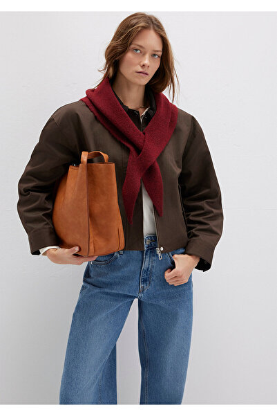 Mavi Wool Blend Burgundy Scarf 1913589-24862