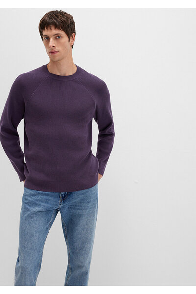 Mavi Crew Neck Purple Sweater Regular Fit / Regular Cut 0710307-70688