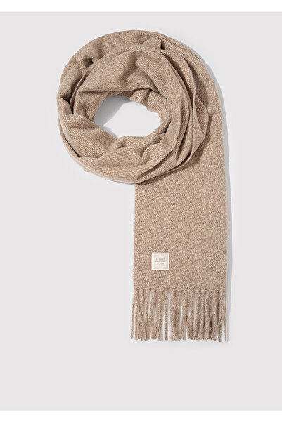 Mavi Beigefarbener Schal mit Quasten 198940-34523