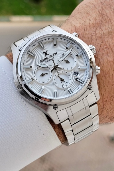 Daniel Klein Gri Renk Ayarlanabilir Kordonlu 44 Mm Fonksiyonlu Erkek Kol Saati