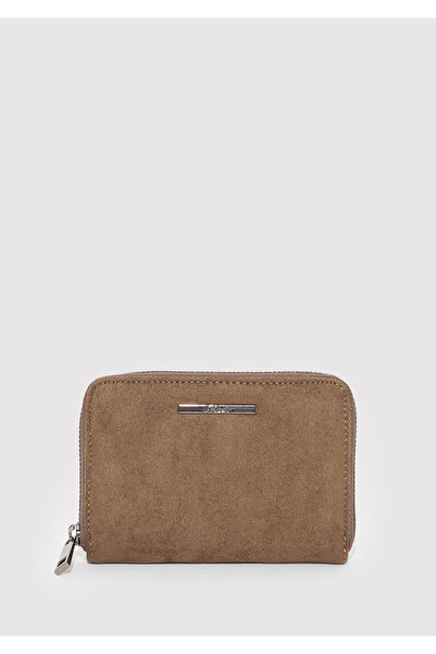 Mavi Faux Suede Brown Wallet 1913333-71821