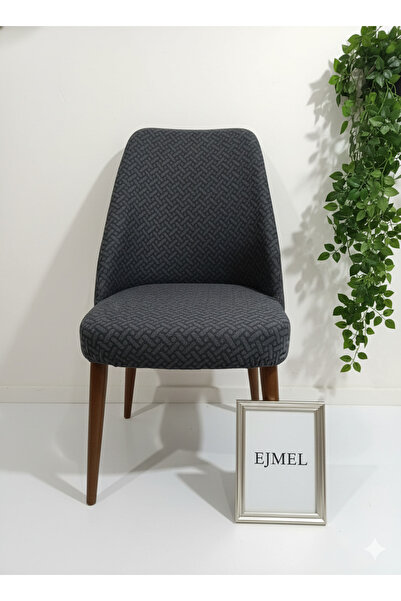 EJMEL JAKAR KUMAŞ TUĞLA Sandalye Kılıfı Büyük Oval Yıkanabilir Streç Lastikli...