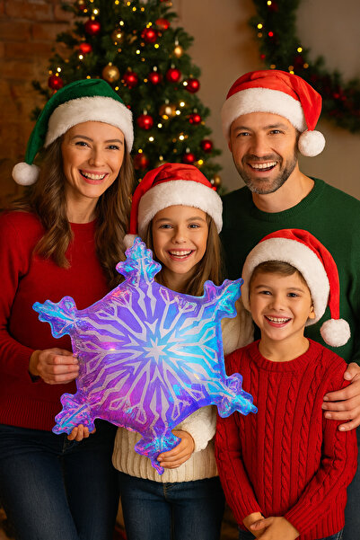 Parti dolabı Snowflake Foil New Year Christmas Balloon, Frozen Elsa Themed Balloon, Balloon Set Winter New Year Birthday