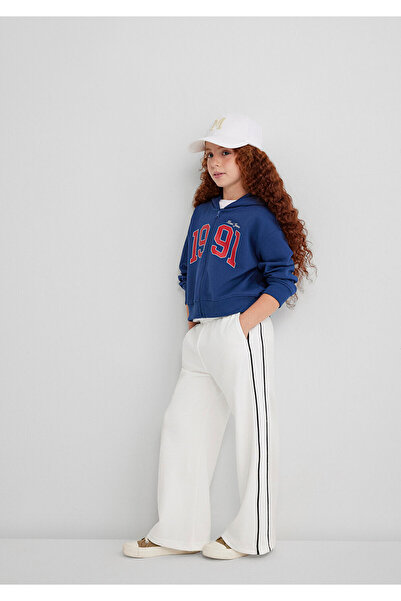 Mavi White Sweatpants with Stripe Detail 7010021-70057